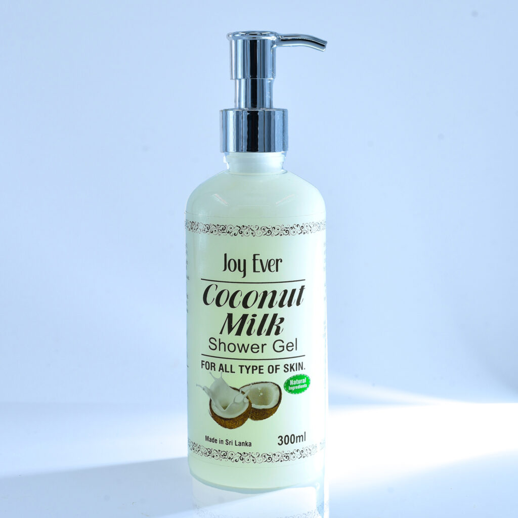 joy ever coconut milk shower gel bottle